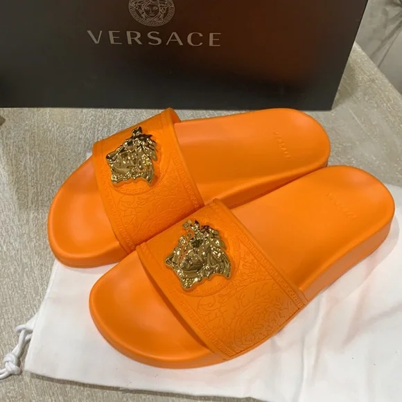 Versace Women Pool Slides - Picture 2 of 9